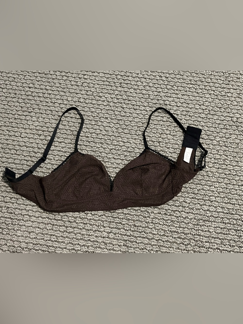 else Dark Brown Lace Bralette